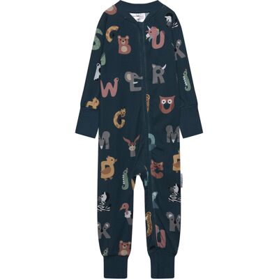 Geggamoja Bamboo Two Way Zip Pyjamas 86/92 Navy 86/92 Geggamoja Bamboo Two Way Zip Pyjamas 86/92 Navy 86/92