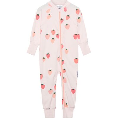 Geggamoja Bamboo Two Way Zip Pyjamas 62/68 Pink 62/68 Geggamoja Bamboo Two Way Zip Pyjamas 62/68 Pink 62/68