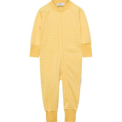 Geggamoja Pyjamas Two Way Zipper Striped 86/92 Yellow 86/92 Geggamoja Pyjamas Two Way Zipper Striped 86/92 Yellow 86/92
