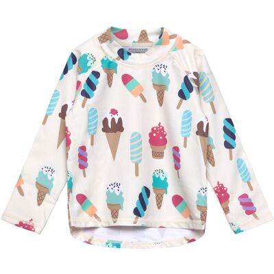 Geggamoja Uv-L.s Sweater Beige Ice Cream 98/104 Beige 98/104 Geggamoja Uv-L.s Sweater Beige Ice Cream 98/104 Beige 98/104