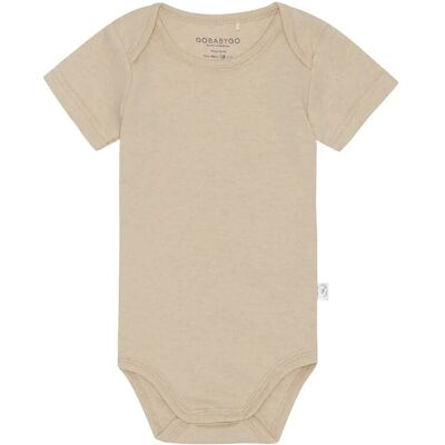 GoBabyGo Hazel Body Short Sleeve 80 Beige 80 GoBabyGo Hazel Body Short Sleeve 80 Beige 80