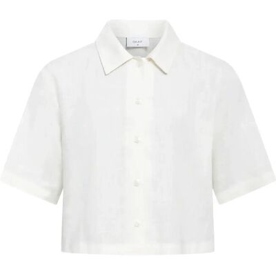 Grunt Grlusi Linen Shirt S/10Y White S/10Y Grunt Grlusi Linen Shirt S/10Y White S/10Y