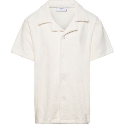 Grunt August Ss Shirt M/12Y Cream M/12Y Grunt August Ss Shirt M/12Y Cream M/12Y