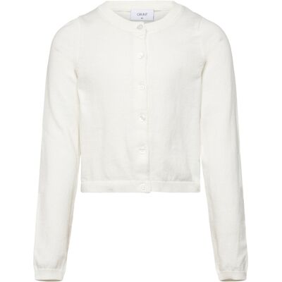 Grunt Grlina Ls Knit Cardigan XL/16Y White XL/16Y Grunt Grlina Ls Knit Cardigan XL/16Y White XL/16Y