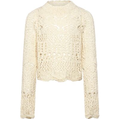 Grunt Gralga Ls Knit L/14Y Beige L/14Y Grunt Gralga Ls Knit L/14Y Beige L/14Y