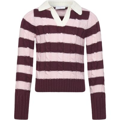 Grunt Grbertage Ls Stripe Knit XS/8Y Pink XS/8Y Grunt Grbertage Ls Stripe Knit XS/8Y Pink XS/8Y