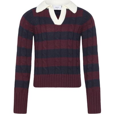 Grunt Grbertage Ls Stripe Knit S/10Y Navy S/10Y Grunt Grbertage Ls Stripe Knit S/10Y Navy S/10Y