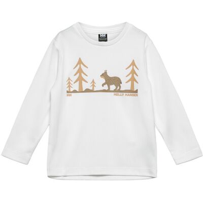 Helly Hansen Kids' Tech Graphic Langermet Topp Hvit - Langermet Topp Helly Hansen Kids' Tech Graphic Langermet Topp Hvit - Langermet Topp