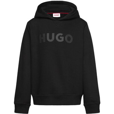 Hugo Kids Hooded Sweatshirt 102 Black 102 Hugo Kids Hooded Sweatshirt 102 Black 102