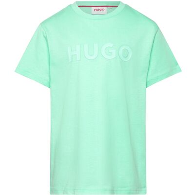 Hugo Kids Short Sleeves Tee-Shirt 162 Green 162 Hugo Kids Short Sleeves Tee-Shirt 162 Green 162