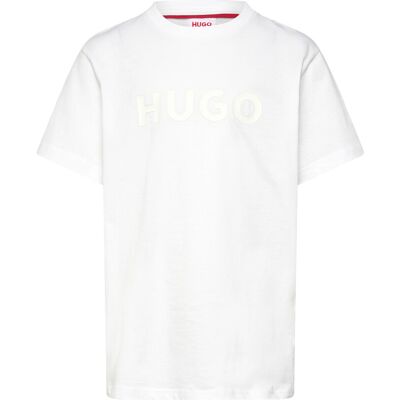 Hugo Kids Short Sleeves Tee-Shirt 102 White 102 Hugo Kids Short Sleeves Tee-Shirt 102 White 102