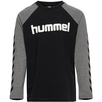 Hummel Hmlboys T-Shirt L/S 110 Black 110 Hummel Hmlboys T-Shirt L/S 110 Black 110