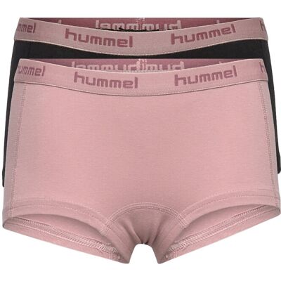 Hummel Hmlcarolina Hipsters 2-Pack 134/140 Pink 134/140 Hummel Hmlcarolina Hipsters 2-Pack 134/140 Pink 134/140