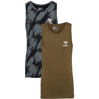 Hummel Hmlnolan Tank Top 2-Pack 110/116 Patterned 110/116 Hummel Hmlnolan Tank Top 2-Pack 110/116 Patterned 110/116