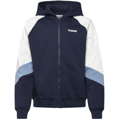 Hummel Hmljr Loose Blocked Zip Hoodie 110/116 Navy 110/116 Hummel Hmljr Loose Blocked Zip Hoodie 110/116 Navy 110/116