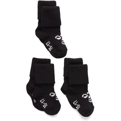 Hummel Hmlmini Bee 3-Pack Sock 15/17 Black 15/17 Hummel Hmlmini Bee 3-Pack Sock 15/17 Black 15/17