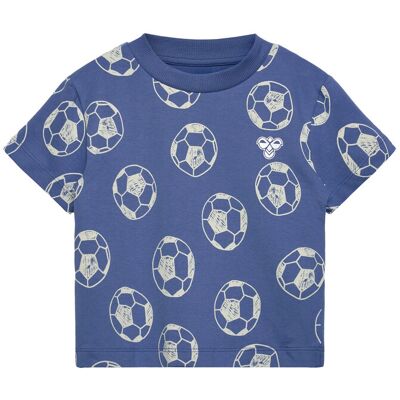 Hummel Hmlmini Loose Aop T-Shirt S/S 86 Blue 86 Hummel Hmlmini Loose Aop T-Shirt S/S 86 Blue 86