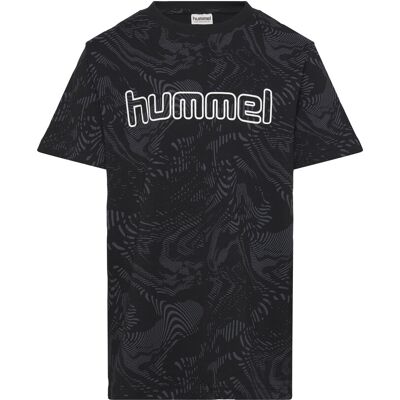 Hummel Hmljr Aop Logo T-Shirt 134/140 Black 134/140 Hummel Hmljr Aop Logo T-Shirt 134/140 Black 134/140
