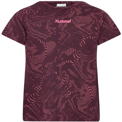 Hummel Hmljr Aop A-Shaped T-Shirt 134 Burgundy 134 Hummel Hmljr Aop A-Shaped T-Shirt 134 Burgundy 134
