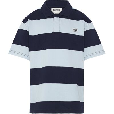 Hummel Hmljr Loose Striped Polo S/S Bee 134/140 Navy 134/140 Hummel Hmljr Loose Striped Polo S/S Bee 134/140 Navy 134/140
