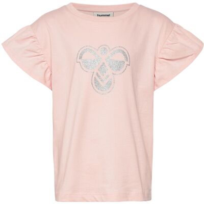 Hummel Hmljr Ruffle T-Shirt Ss Big Bee 122/128 Pink 122/128 Hummel Hmljr Ruffle T-Shirt Ss Big Bee 122/128 Pink 122/128