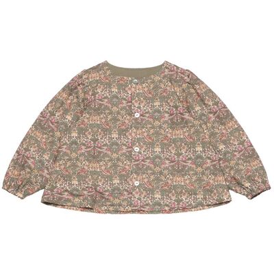 Huttelihut Blouse In Liberty Fabric 116 Khaki 116 Huttelihut Blouse In Liberty Fabric 116 Khaki 116