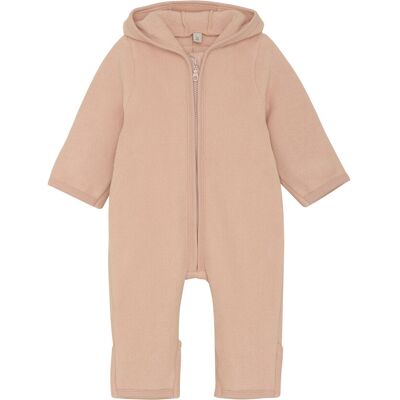 Huttelihut Pram Suit Ears Cot. Fleece 80 Pink 80 Huttelihut Pram Suit Ears Cot. Fleece 80 Pink 80