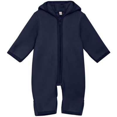 Huttelihut Pram Suit Ears Cot. Fleece 74 Navy 74 Huttelihut Pram Suit Ears Cot. Fleece 74 Navy 74