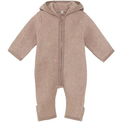 Huttelihut Pram Suit Ears Cot. Fleece 86 Beige 86 Huttelihut Pram Suit Ears Cot. Fleece 86 Beige 86