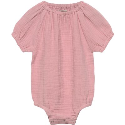 Huttelihut Romper Ss Muslin 74 Pink 74 Huttelihut Romper Ss Muslin 74 Pink 74