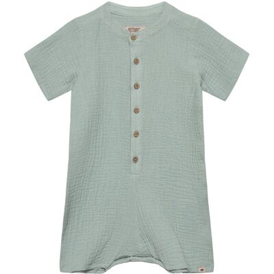 Huttelihut Playsuit Ss Muslin 62 Green 62 Huttelihut Playsuit Ss Muslin 62 Green 62