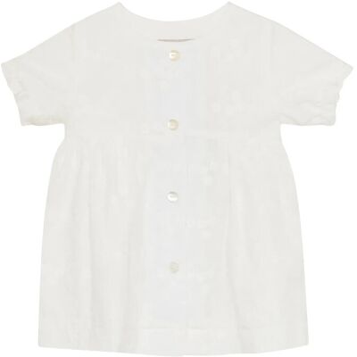 Huttelihut Dress Ss Embroidery 56 White 56 Huttelihut Dress Ss Embroidery 56 White 56