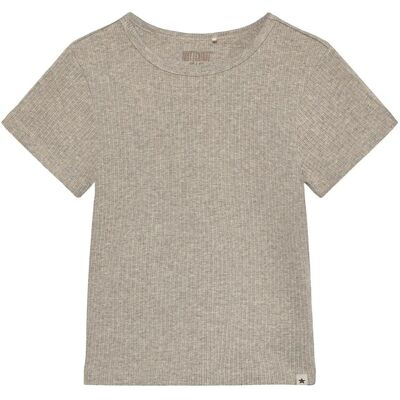 Huttelihut T-Shirt Ss Rib 122 Brown 122 Huttelihut T-Shirt Ss Rib 122 Brown 122