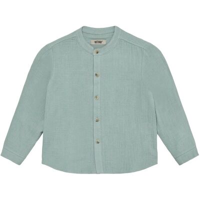 Huttelihut Shirt Ls Muslin 128 Green 128 Huttelihut Shirt Ls Muslin 128 Green 128