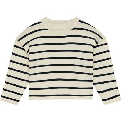 Huttelihut Pullover Knit Yd Stripe 104 Cream 104 Huttelihut Pullover Knit Yd Stripe 104 Cream 104