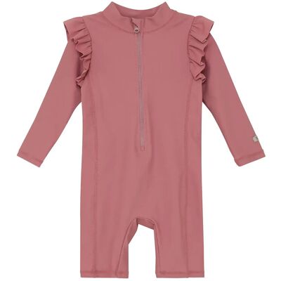 Huttelihut Swim Suit Ls Solid - Upf 60+ 74 Pink 74 Huttelihut Swim Suit Ls Solid - Upf 60+ 74 Pink 74