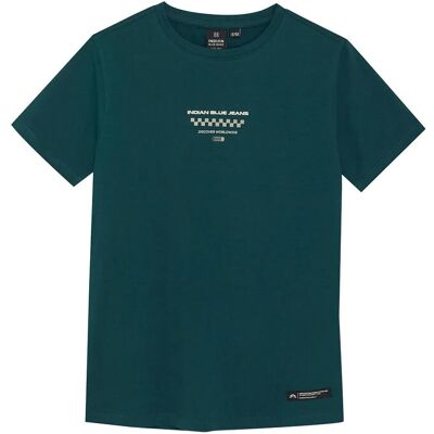 Indian Blue Jeans T-Shirt Chest And Backprint 116 Green 116 Indian Blue Jeans T-Shirt Chest And Backprint 116 Green 116