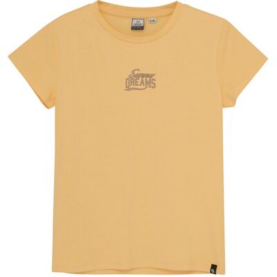 Indian Blue Jeans T-Shirt Chest And Backprint Yellow Indian Blue Jeans T-Shirt Chest And Backprint Yellow