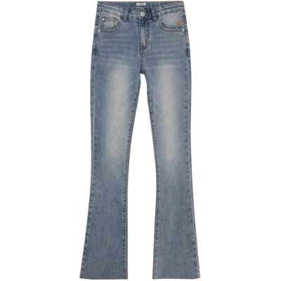 Indian Blue Jeans Flared Fit Medium Denim 140 Blue 140 Indian Blue Jeans Flared Fit Medium Denim 140 Blue 140
