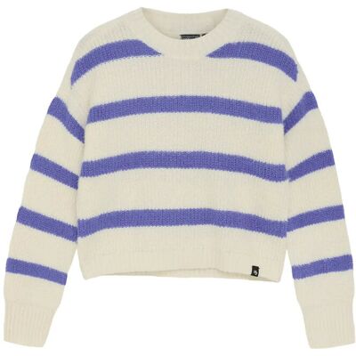 Indian Blue Jeans Knitwear Fuzzy Stripe 116 Cream 116 Indian Blue Jeans Knitwear Fuzzy Stripe 116 Cream 116