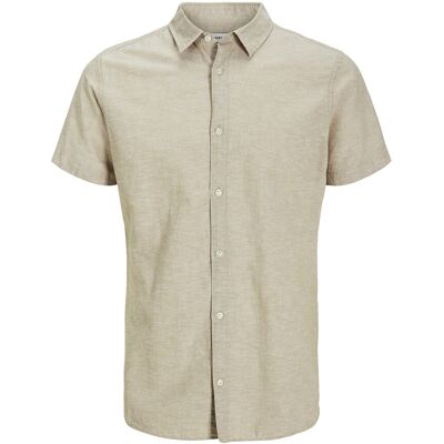 Jack & Jones Jjbreeze Linen Blend Shirt Ss Sn Jnr 164 Beige 164 Jack & Jones Jjbreeze Linen Blend Shirt Ss Sn Jnr 164 Beige 164
