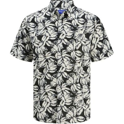 Jack & Jones Jorjoshua Split Aop Shirt Ss Jnr 176 Black 176 Jack & Jones Jorjoshua Split Aop Shirt Ss Jnr 176 Black 176