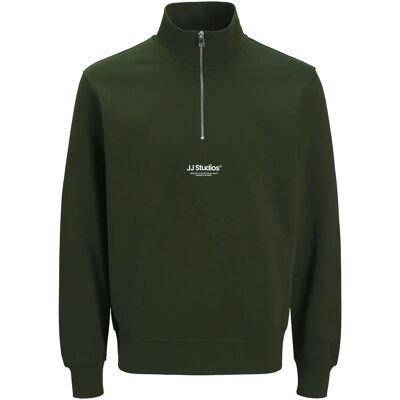 Jack & Jones Jjesoho Sweat Quarter Zip Hn Noos Jnr 152 Khaki 152 Jack & Jones Jjesoho Sweat Quarter Zip Hn Noos Jnr 152 Khaki 152