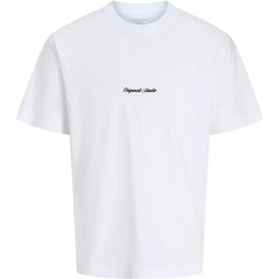 Jack & Jones Jornorrebro Emb Tee Ss Cn Noos Jnr 128 White 128 Jack & Jones Jornorrebro Emb Tee Ss Cn Noos Jnr 128 White 128