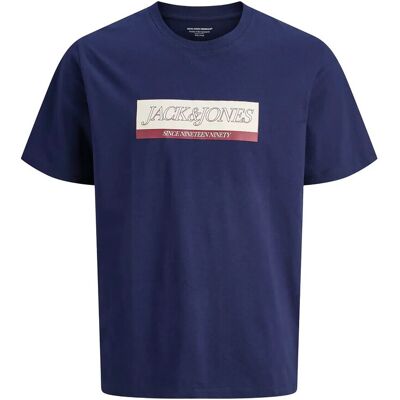 Jack & Jones Jorinwood Block Brand Tee Ss Cn Noos Jnr 164 Blue 164 Jack & Jones Jorinwood Block Brand Tee Ss Cn Noos Jnr 164 Blue 164
