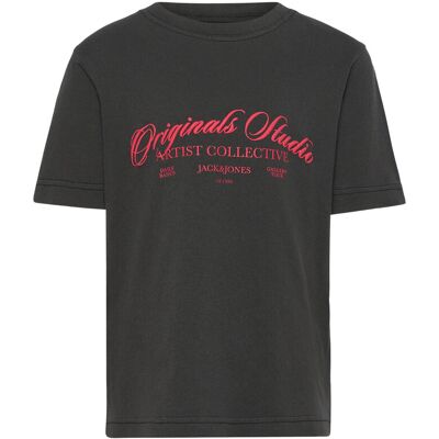 Jack & Jones Jorinwood Wash Tee Ss Crew Neck Jnr 140 Black 140 Jack & Jones Jorinwood Wash Tee Ss Crew Neck Jnr 140 Black 140