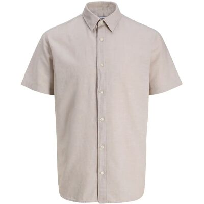 Jack & Jones Jjebreeze Linen Blend Shirt S/S Sn Jnr 140 Beige 140 Jack & Jones Jjebreeze Linen Blend Shirt S/S Sn Jnr 140 Beige 140