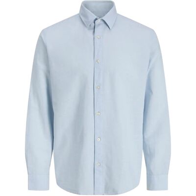 Jack & Jones Jjebreeze Linen Blend Shirt L/S Sn Jnr 140 Blue 140 Jack & Jones Jjebreeze Linen Blend Shirt L/S Sn Jnr 140 Blue 140