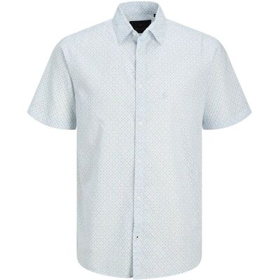 Jack & Jones Jprblasummer Linenblend Print S/S Jnr 176 Blue 176 Jack & Jones Jprblasummer Linenblend Print S/S Jnr 176 Blue 176