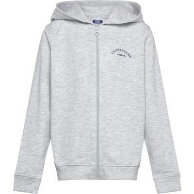 Jack & Jones Jjcollege Logo Sweat Zip Hood Jnr 140 Grey 140 Jack & Jones Jjcollege Logo Sweat Zip Hood Jnr 140 Grey 140